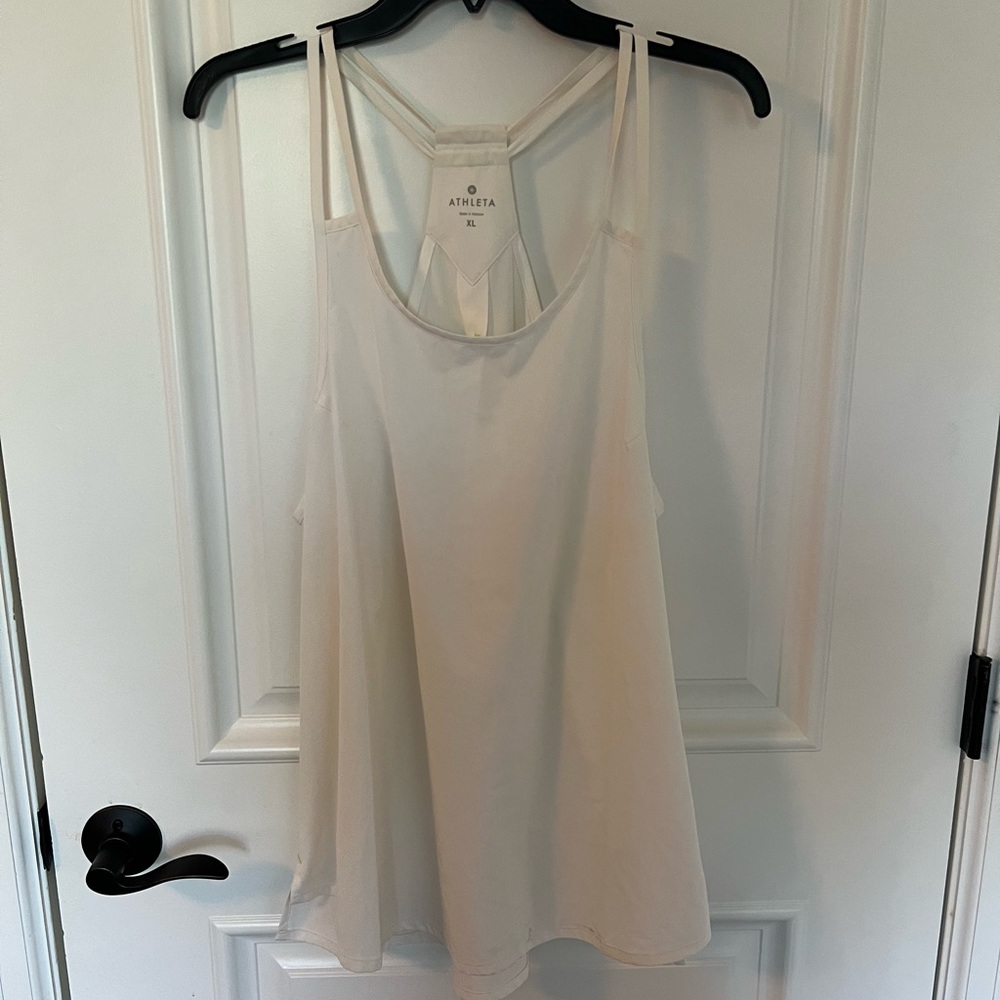 Athleta Sleeveless White Blouse